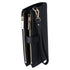 Michael Kors Jet Set Travel Double Zip Wristlet Leather Phone Case Wallet Black Michael Kors Wallets